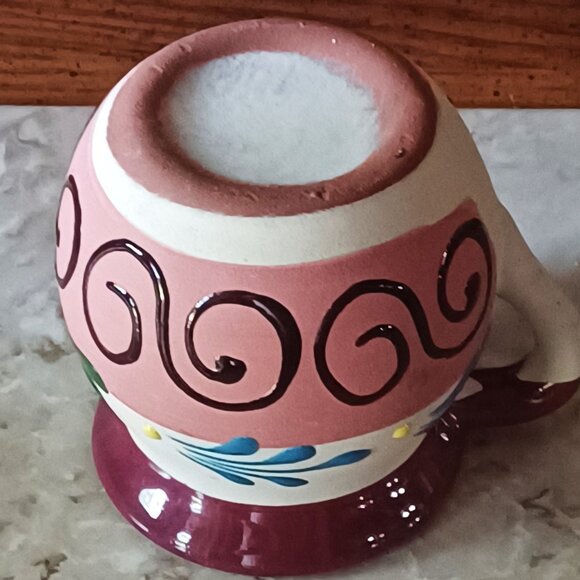 Handmade Cup Mug Ceramic Red Clay - Dominican Republic 3" H - Picture 3 of 6